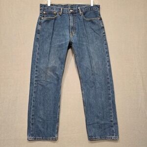 Levis 505 Mens Blue Denim Jeans Size‎ 36x29